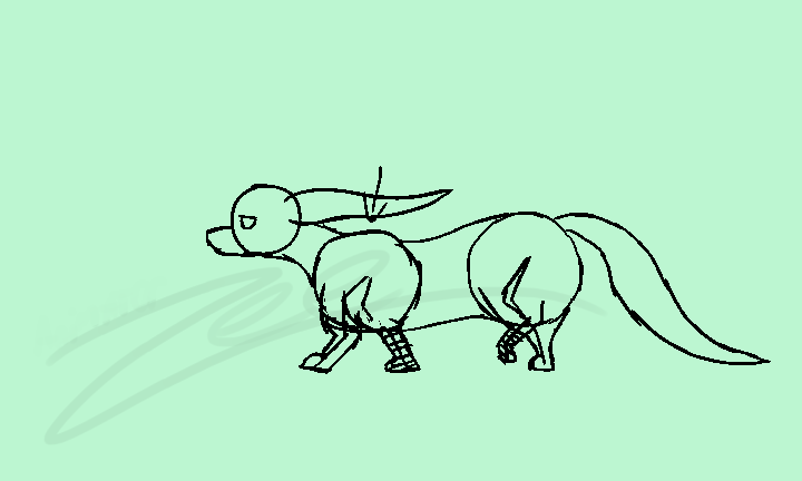 quadruped pencil test